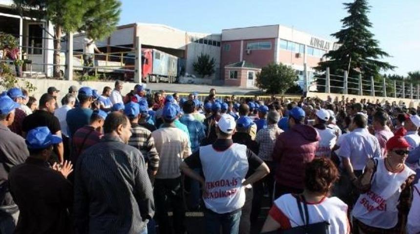 Aliağa'da Boya Fabrikası Iş&ccedil;ilerinin Eylemi S&uuml;r&uuml;yor