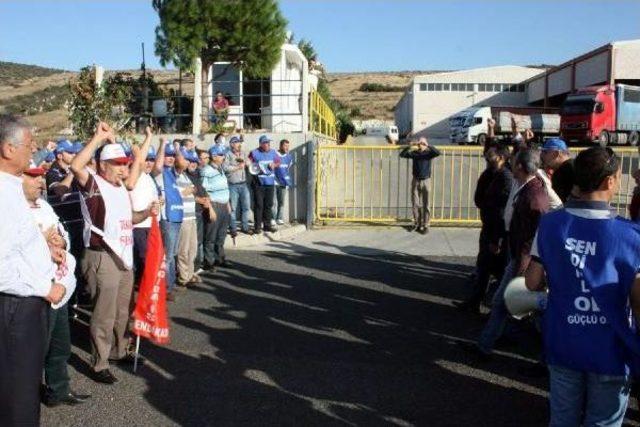 Aliağa'da Boya Fabrikası Işçilerinin Eylemi Sürüyor