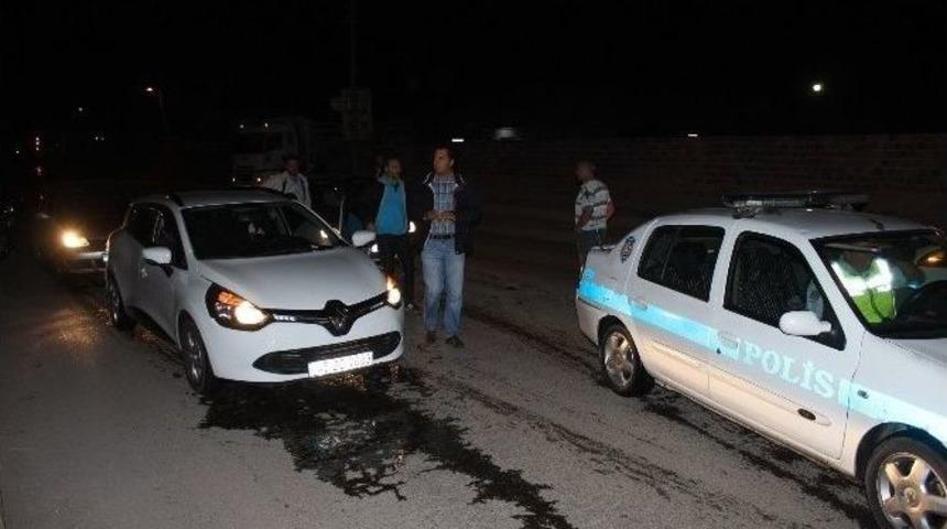 Trafik Polisine &Ccedil;arptı, Ka&ccedil;tı