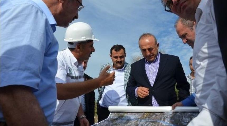 &Ccedil;avuşoğlu Aksu &Ccedil;ayını İnceledi