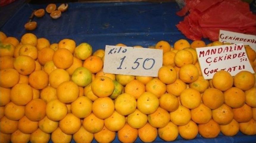 Kış Meyveleri Tezgahlardaki Yerini Aldı