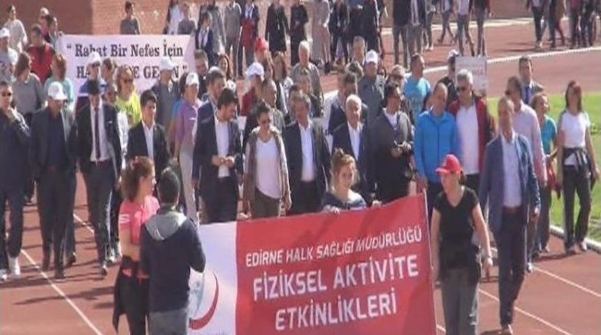 Dünya Yürüyüş Günü’ne Bir Destek De Edirne’den
