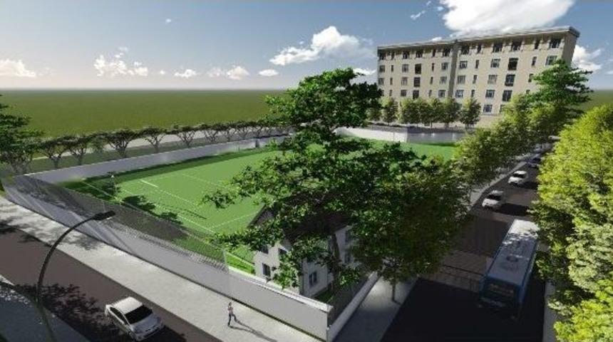 B&uuml;lent Ak&ccedil;a Tesislerinin Zemini Sentetik &Ccedil;im Oluyor