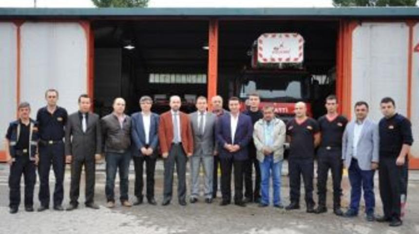 Başkan Bakıcı İtfaiye Personelini Ziyaret Etti
