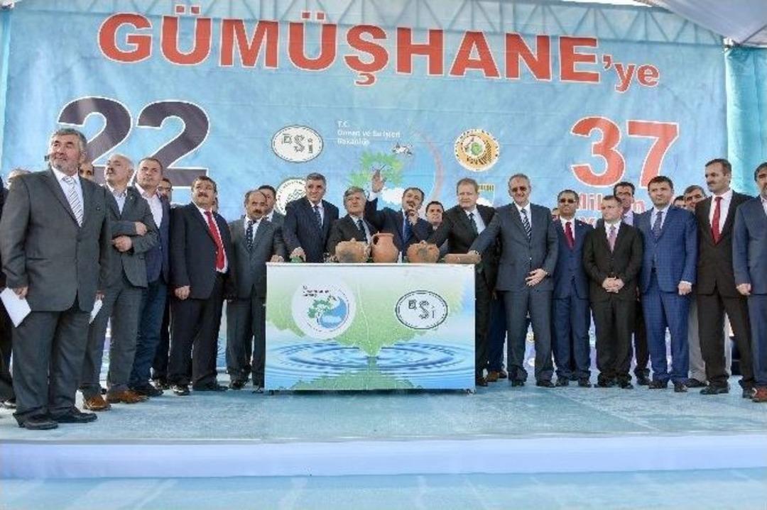 Orman Ve Su İşleri Bakanı Veysel Eroğlu G&uuml;m&uuml;şhane&rsquo;de 22 Tesisin Temelini Attı