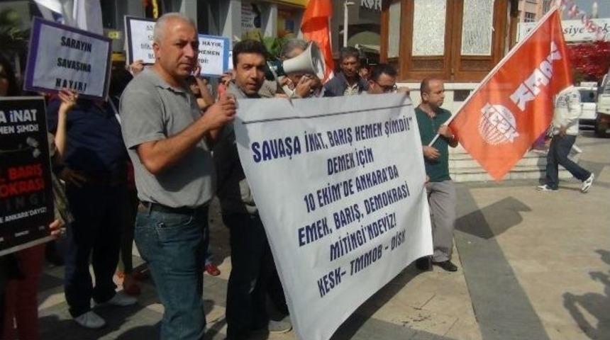 10 Ekim Mitingine Ortak &Ccedil;ağrı