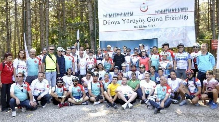 Bakan M&uuml;ezzinoğlu, Sağlıklı Yaşam İ&ccedil;in Eymir G&ouml;l&uuml;nde Pedal &Ccedil;evirdi