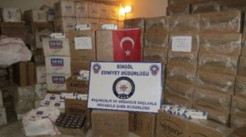 Bing&ouml;l&rsquo;de Ka&ccedil;ak Sigara Operasyonu