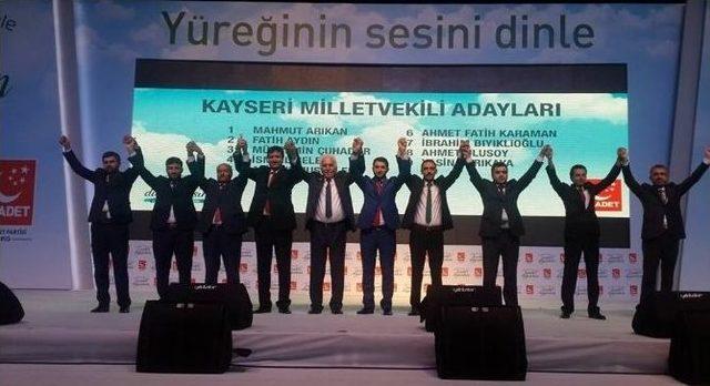 Sp Genel Başkanı Mustafa Kamalak 7 Ekim’de Kayseri’de