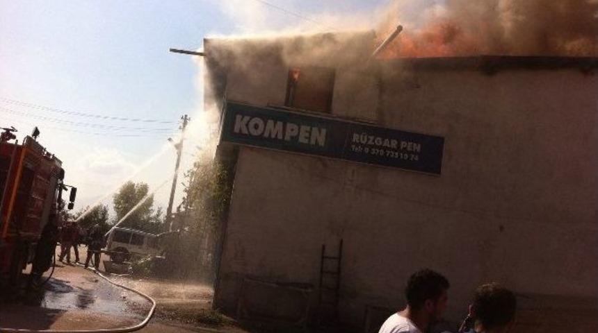 Safranbolu&rsquo;da İş Yeri Yangını