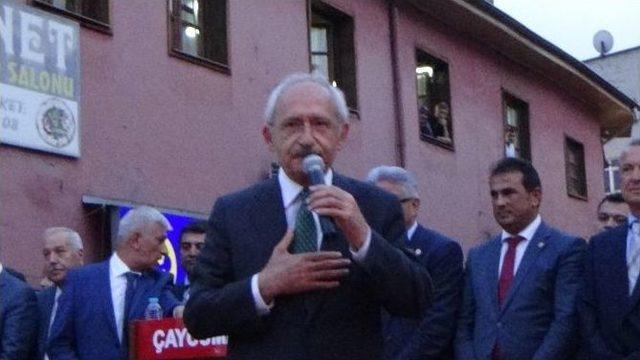 Kılıçdaroğlu Çaycuma’da Halka Hitap Etti