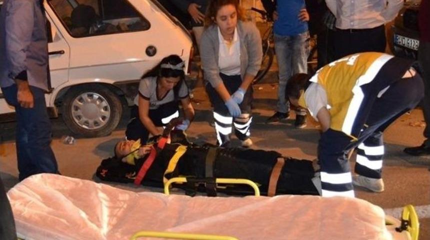 Bisikletten D&uuml;şen Gen&ccedil; Yaralandı