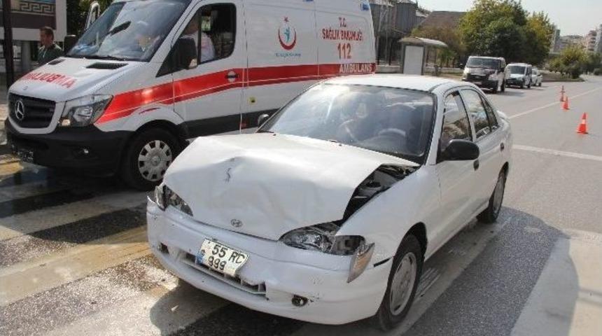 Samsun&rsquo;da Trafik Kazası: 2 Yaralı