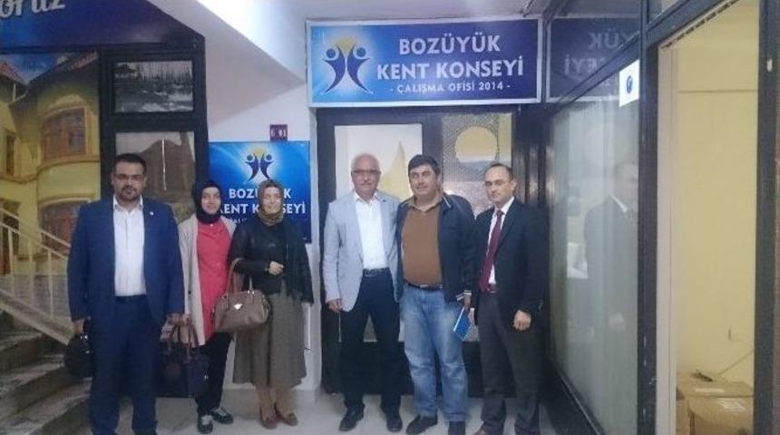 El Ele G&ouml;n&uuml;l G&ouml;n&uuml;le Derneği&rsquo;nden Boz&uuml;y&uuml;k Kent Konseyi&rsquo;ne Ziyaret