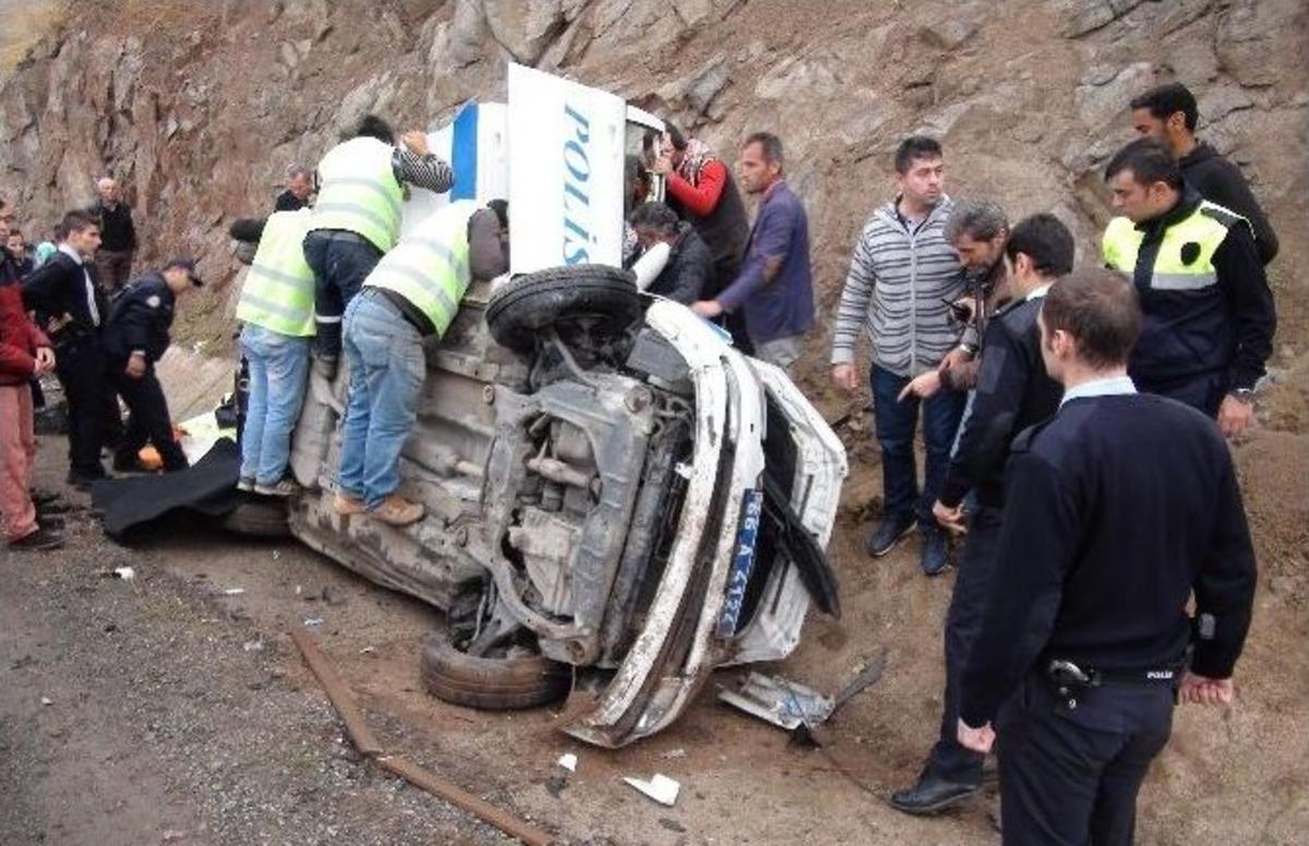 Yozgat&rsquo;ta Polis Ekip Otosu Kaza Yaptı: 3 Yaralı