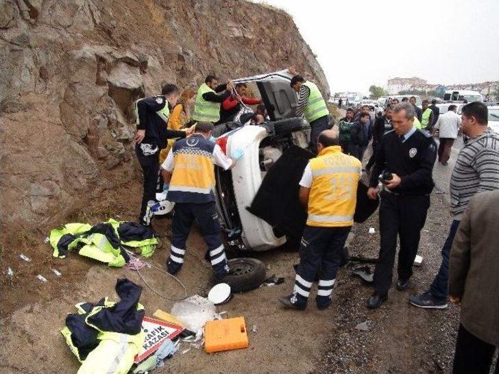 Yozgat’ta Polis Ekip Otosu Kaza Yaptı: 3 Yaralı G1