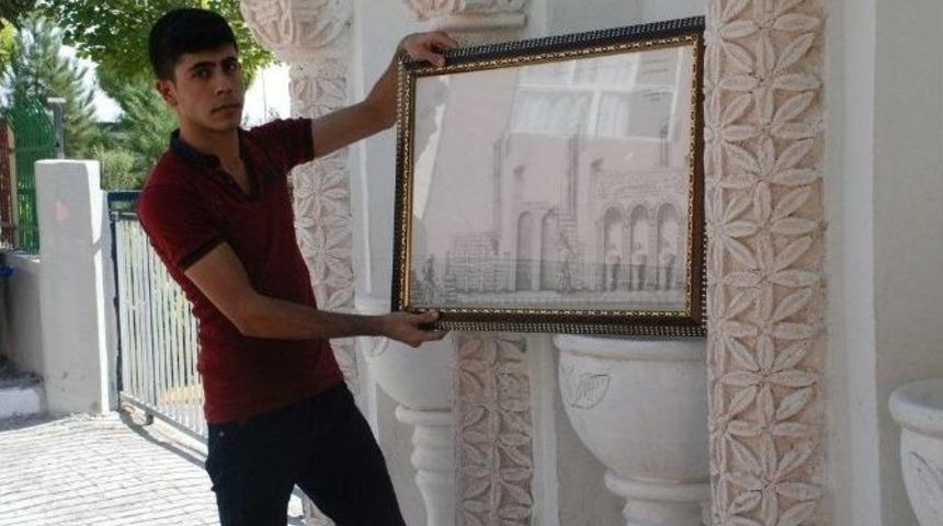 Ceylanpınarlı Gen&ccedil; Ressam&rsquo;dan Hacım&uuml;ft&uuml;oğlu&rsquo;na B&uuml;y&uuml;k Jest