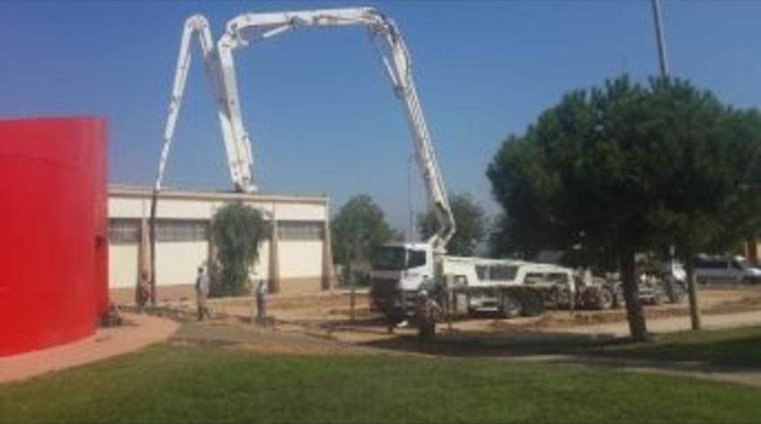 Trafik Eğitim Parkında &Ccedil;alışmalar Devam Ediyor