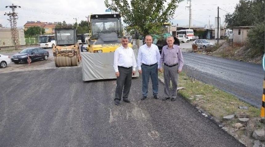 Soma&rsquo;da Kamyon Yollarına Asfalt