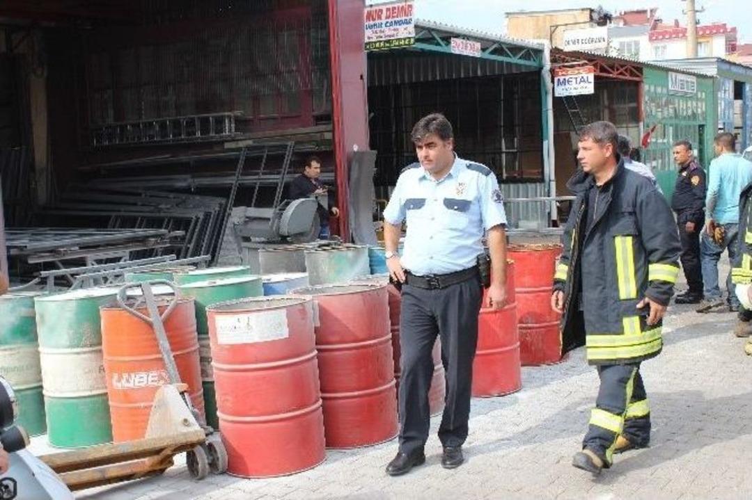 Varil Bomba Gibi Patladı: 1 Yaralı