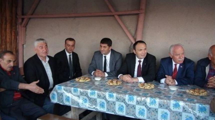 Malatya Mhp Milletvekili Adayı Şinasi Kazancıoğlu Yeşiltepe Esnafını Ziyaret Etti