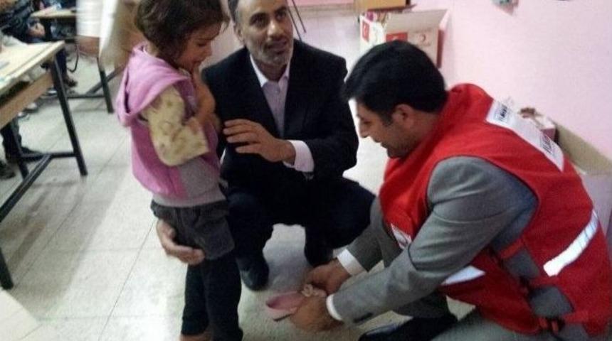 Kızılay Suriyeli &Ccedil;ocukları Unutmadı