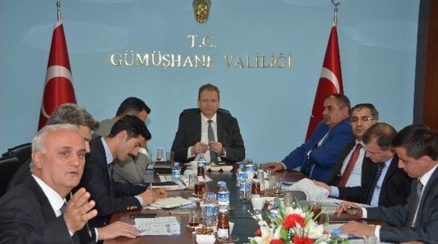 Gümüşhane İl Özel İdaresi’nin 2015 İş Sezonu Yatırımları Değerlendirildi