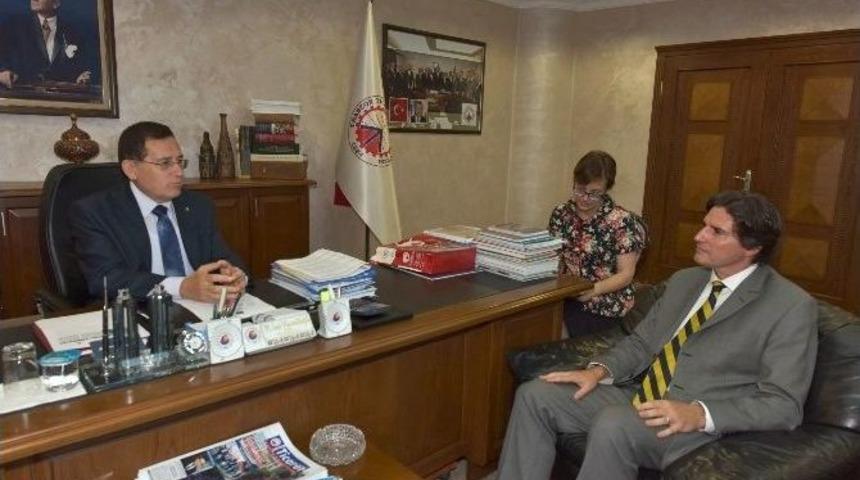 Avrupa Birliği T&uuml;rkiye Delegasyonu M&uuml;steşarı Vassallo&rsquo;dan Ttso Başkanı Hacısalihoğlu&rsquo;na Ziyaret