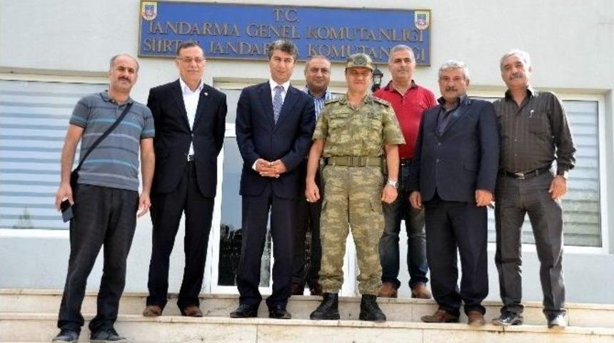 Gazeteciler, Jandarma Komutanı Albay Eren&rsquo;i Ziyaret Etti
