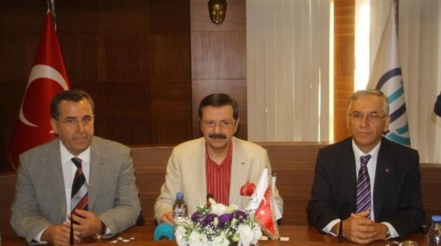 Tobb Başkanı Hisarcıklıoğlu, Ftso&rsquo;yu Ziyaret Etti