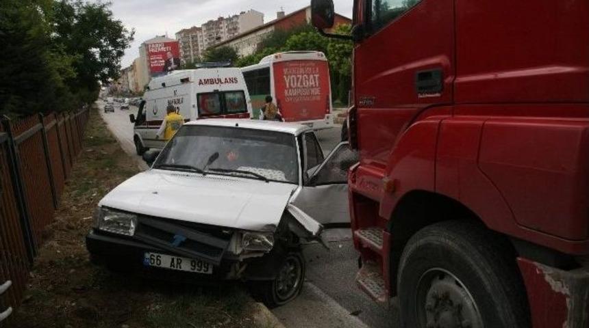 Yozgat&rsquo;ta Trafik Kazası Ucuz Atlatıldı