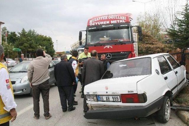 Yozgat’ta Trafik Kazası Ucuz Atlatıldı