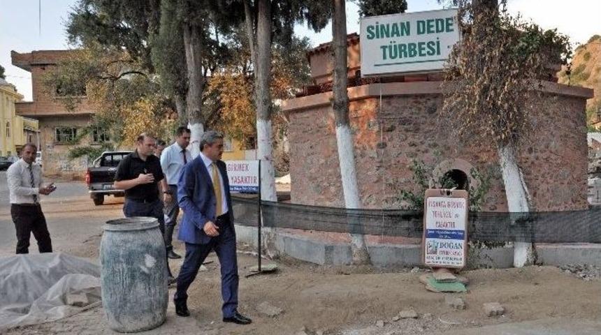 Başkan Alıcık, T&uuml;rbe Restorasyon &Ccedil;alışmalarını İnceledi