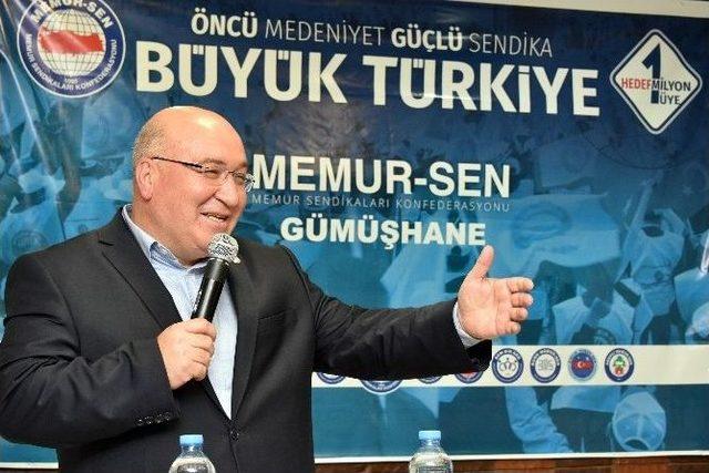 Memur-sen İl Buluşmaları Gümüşhane Toplantısı Yapıldı