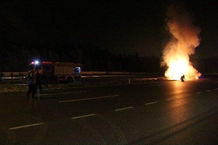 Takla Atan Otomobil Cayır Cayır Yandı G1