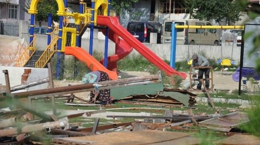 &Ccedil;erkezk&ouml;y&rsquo;de Parktaki Ağa&ccedil;ların Zarar G&ouml;rmesi