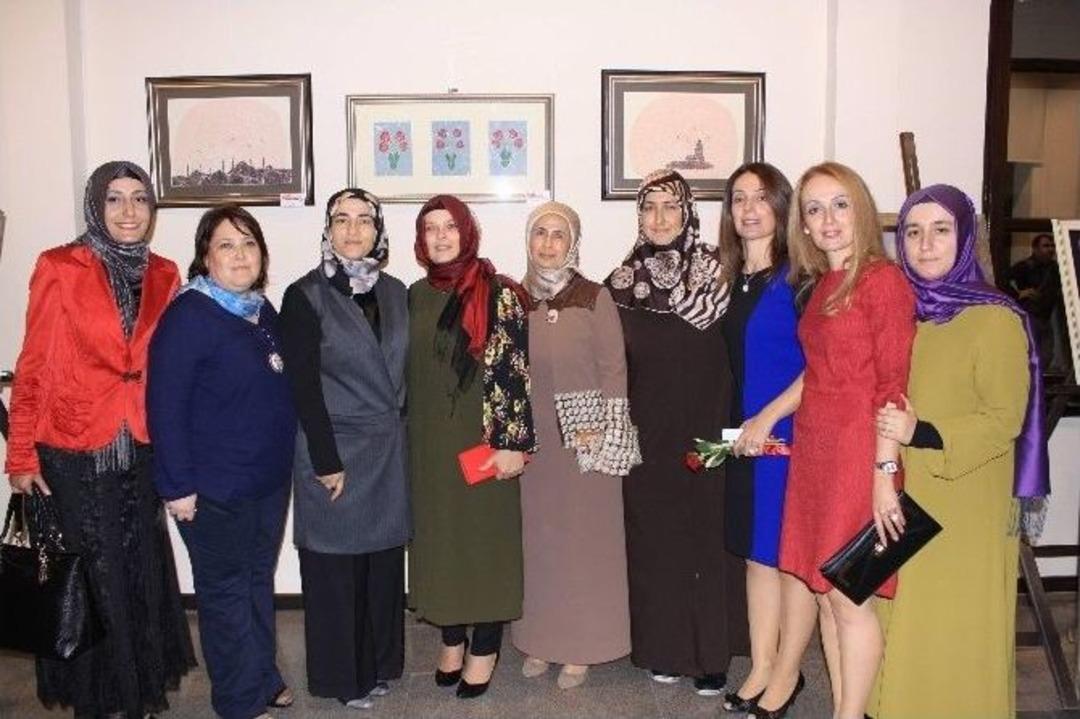 B&uuml;y&uuml;kşehir Konservatuarı &Ouml;ğrencilerinden Ebru Sergisi