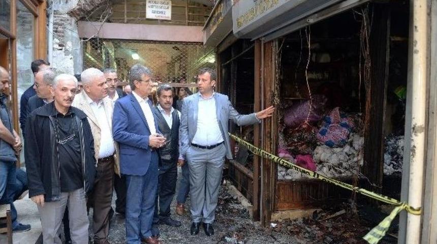 Btso&rsquo;dan Yangında Zarar G&ouml;ren Esnafa Destek