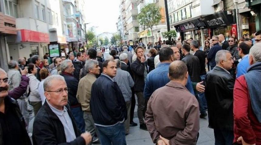 Ankara&rsquo;daki Saldırıya Tepki Eyleminde Gerginlik