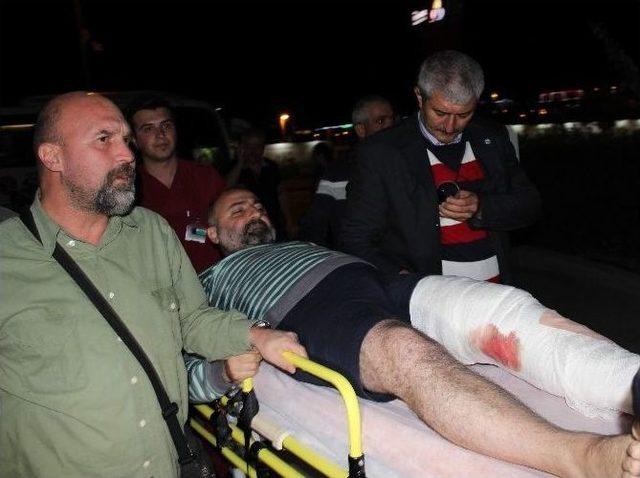 Terör Saldırısında Yaralanan Arkadaşlarını Yolcu Otobüsü İle Getirdiler