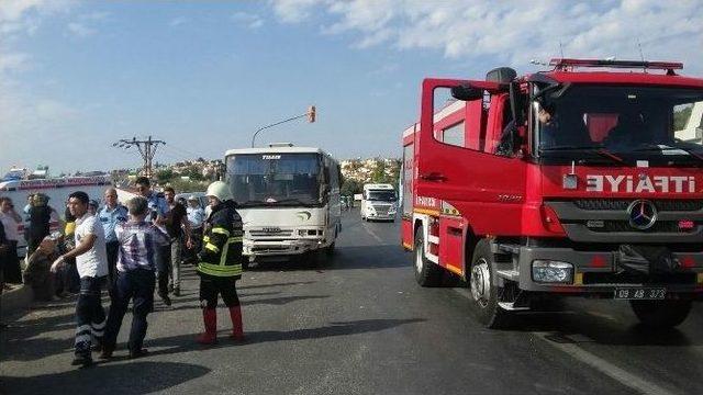 Tarım İşçilerini Taşıyan Otobüs Sürücü Adayının Acına Çarptı: 5 Yaralı