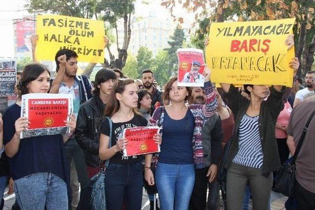 Ankara’daki Katliamı Kayseri’de Protesto Ettiler