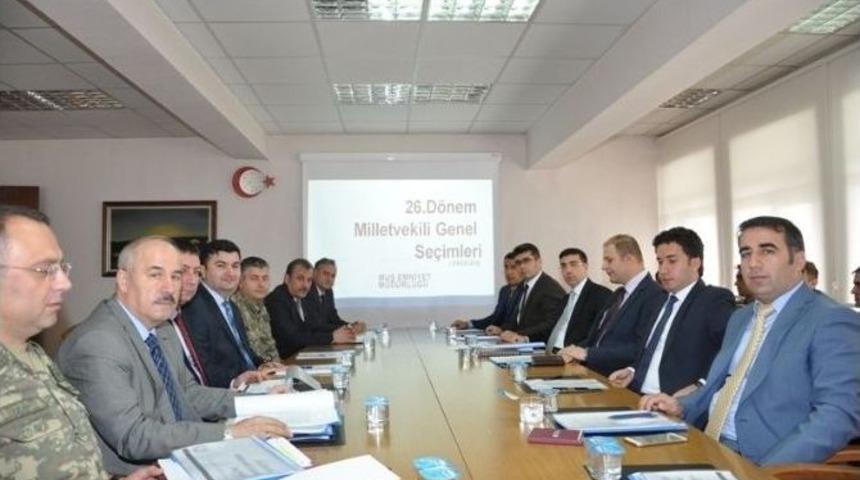 Muş&rsquo;ta Se&ccedil;im G&uuml;venliği Toplantısı Yapıldı