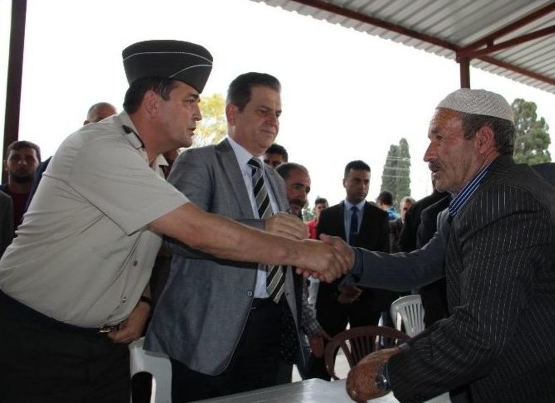 Emniyet M&uuml;d&uuml;r&uuml; Ve Jandarma Komutanından Taziye &Ccedil;adırına Ziyaret