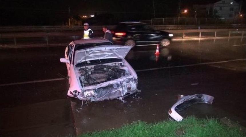 Aşırı Yağmur Kazaya Sebep Oldu: 1 Yaralı