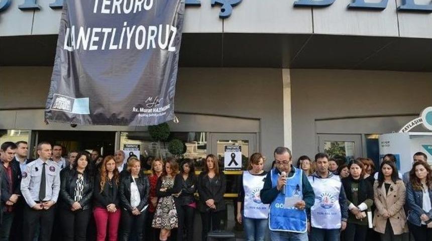 Beşiktaş Belediyesi &Ccedil;alışanları Ankara&rsquo;daki Saldırıyı Kınadı