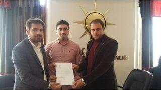 Ak Parti Yakutiye İlçe Gençlik Kolları Başkanlığına Ömer Katar Atandı