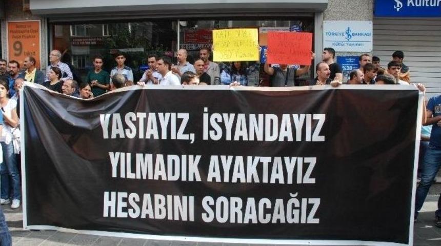 Ankara&rsquo;daki Ter&ouml;r Saldırısını Protestoda Olaylar &Ccedil;ıktı
