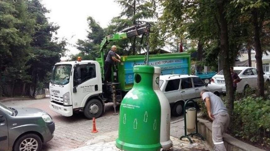 Başiskele&rsquo;de Ayda 3.5 Ton Cam Atık Geri Kazanılıyor