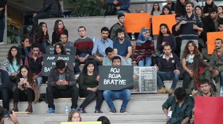 Ankara&rsquo;daki Patlama Aib&uuml;&rsquo;de Protesto Edildi